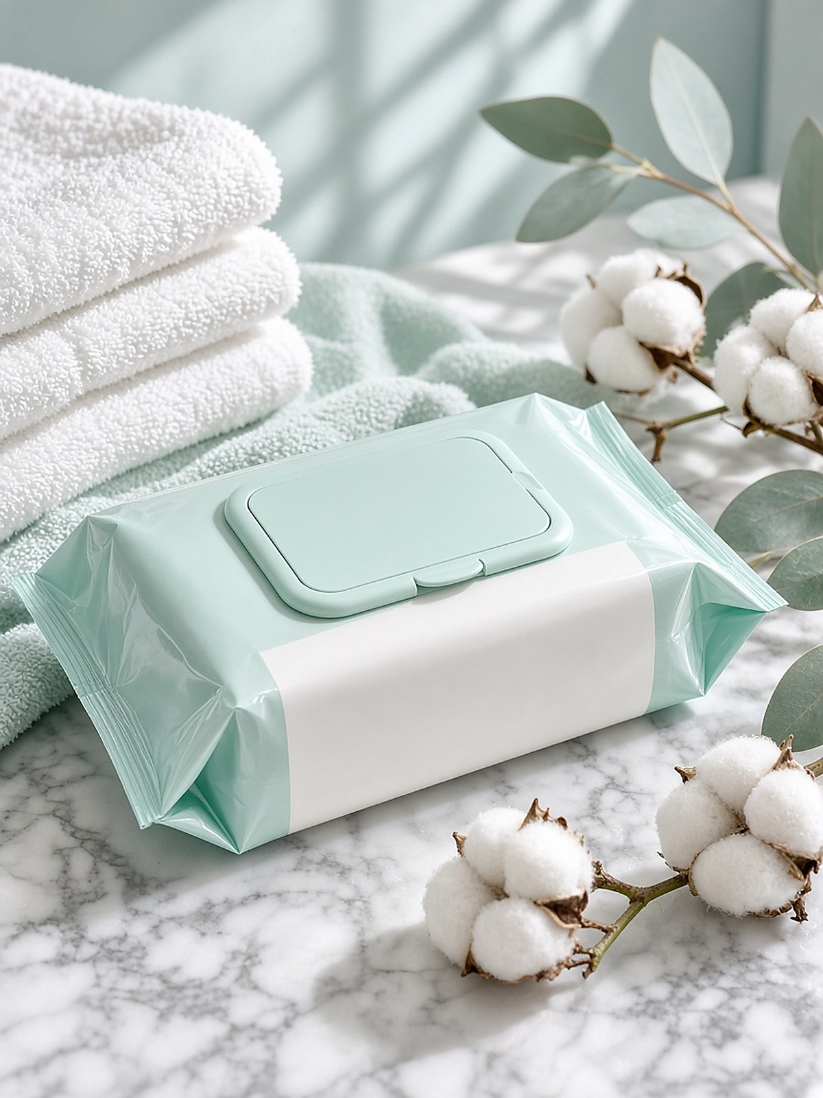 Wet wipes and cleansing wipe packages